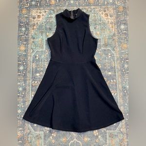 NWOT MONTEAU Navy Ponté Fit & Flare Dress, Size Medium